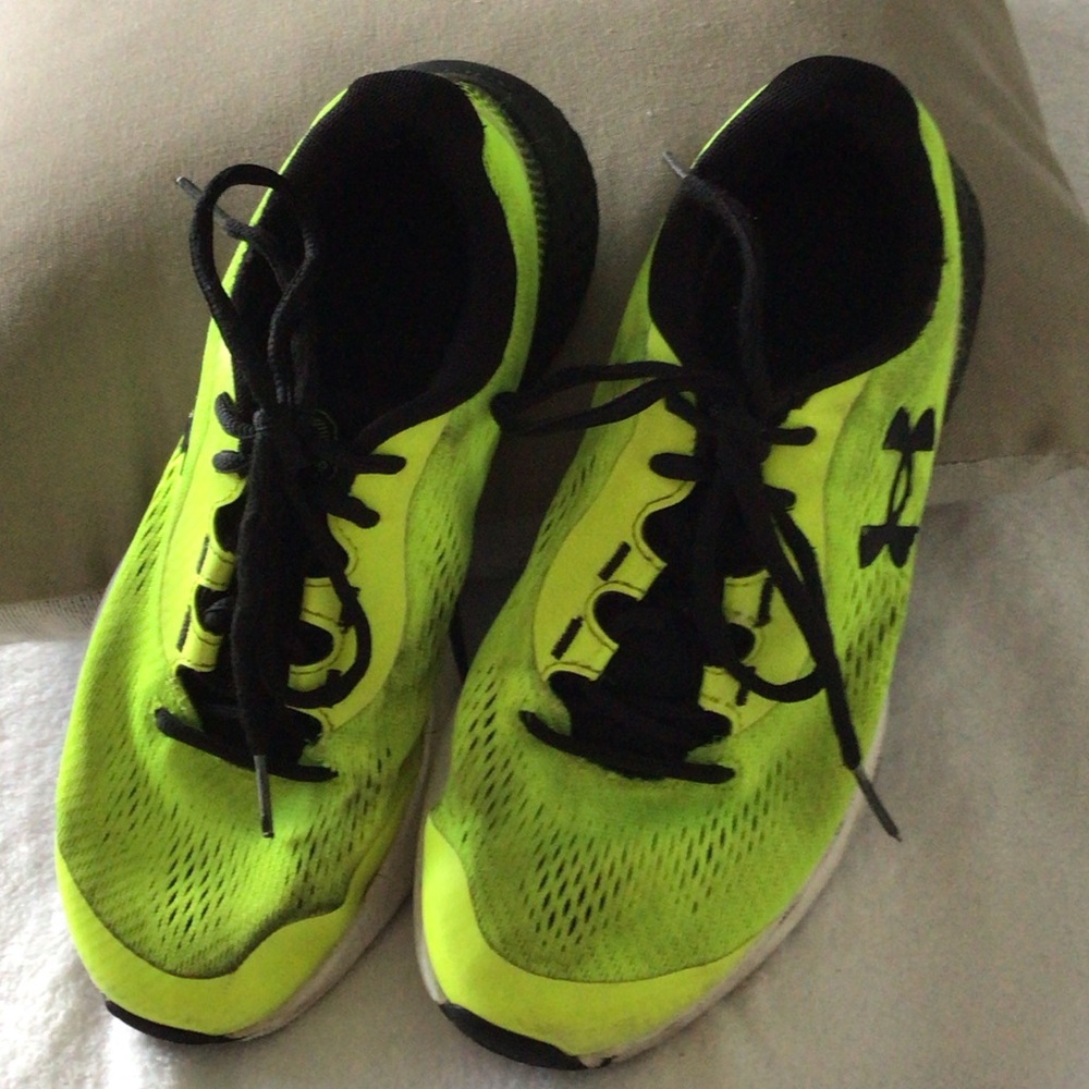 Under Armour - Youth Lime Green Running Shoes